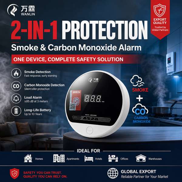 Wanlin China Factory Hospitality smoke and CO detector hospitality smoke and CO detector by Wanlin Fire Equipment