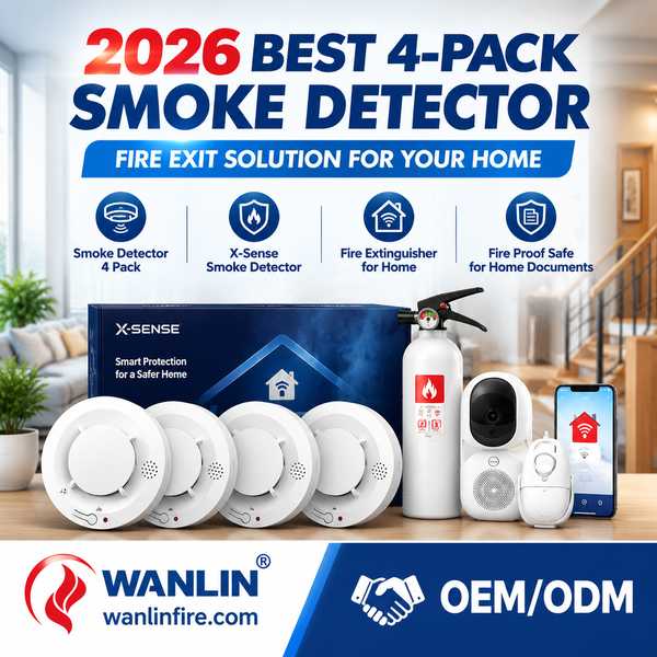 Best 4-Pack Sealed Lithium Battery Smoke Alarm Manufacturer | Vancouver, Canada - CE RoHS Wanlin